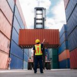 Foreman,Checking,Inventory,Or,Task,Details,At,Container,Cargo,Harbor.